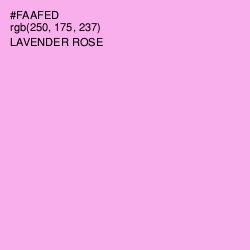 #FAAFED - Lavender Rose Color Image